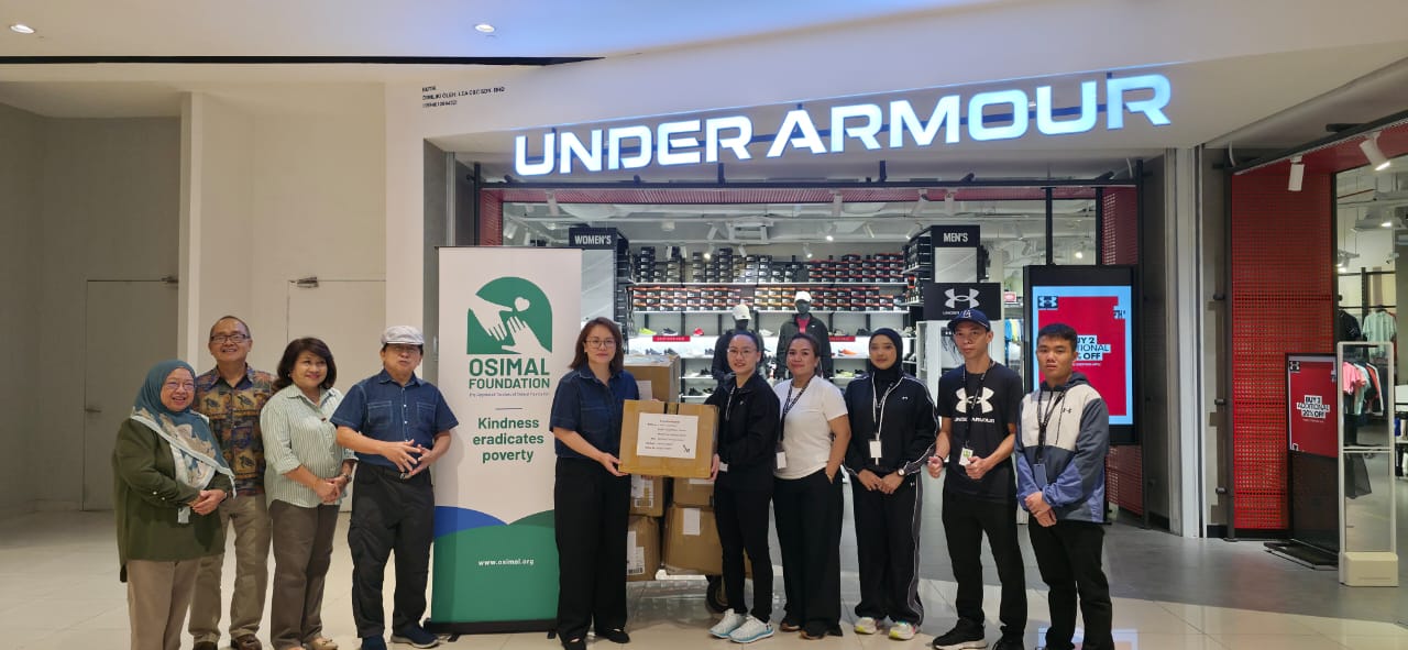 Under Armour Malaysia and Osimal Foundation at the donation handover